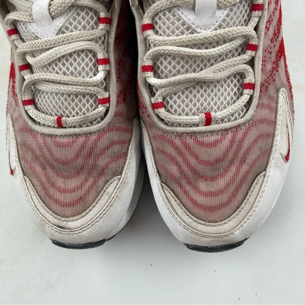 👞 Nike Big Kids-Size 6Y- Air Max TW Low Casual White Red Athletic Shoes Sneakers
